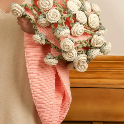 Leave Her a Little Romance｜Large Handmade Crochet Rose