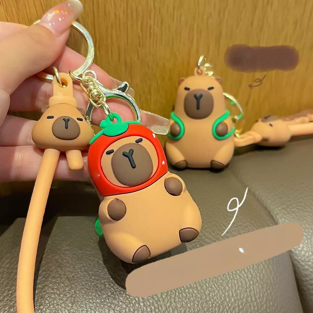 Eastcoco Speechless little capybara keychain
