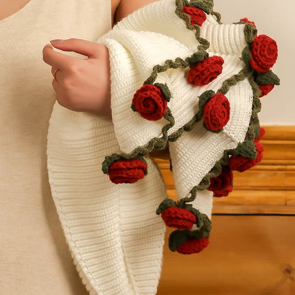 Leave Her a Little Romance｜Large Handmade Crochet Rose