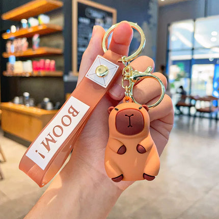 Eastcoco The three little capybaras keychain