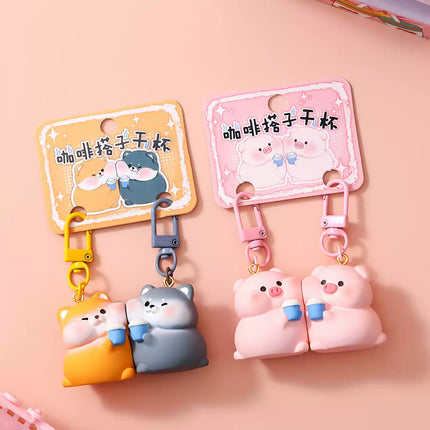Eastcoco Magnetic Animals & Couples keychain