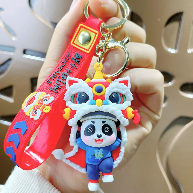 Eastcoco Diverse Red Pandas keychain