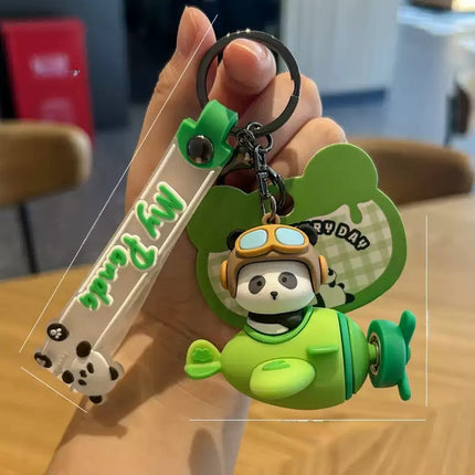Eastcoco Panda Family keychain