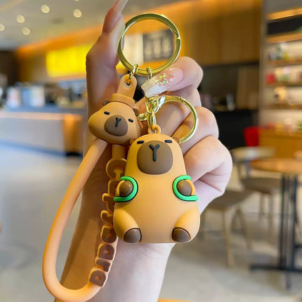 Eastcoco Speechless little capybara keychain