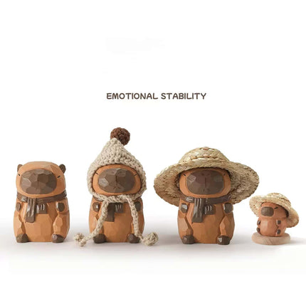 Eastcoco  Capybara Handmade wood carving