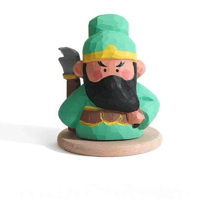 Eastcoco  Guan Yu, the God of War Handmade wood carving