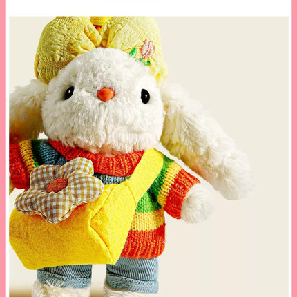 Eastcoco Happy Little Rabbit Going to School keychain
