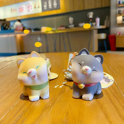 Eastcoco Magnetic puppy couple keychain