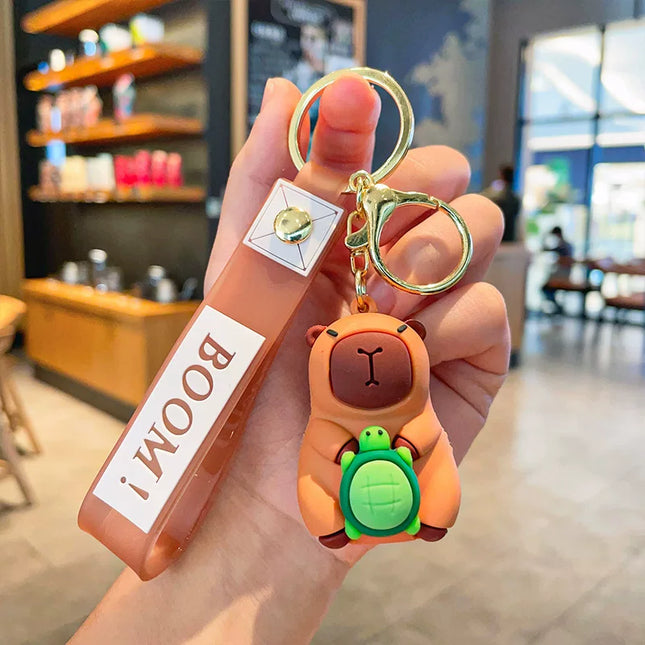 Eastcoco The three little capybaras keychain