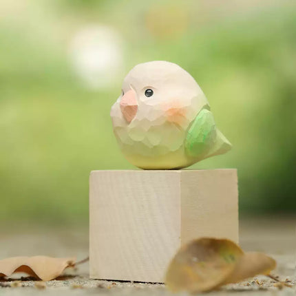 Eastcoco  Cute parrot Handmade wood carving