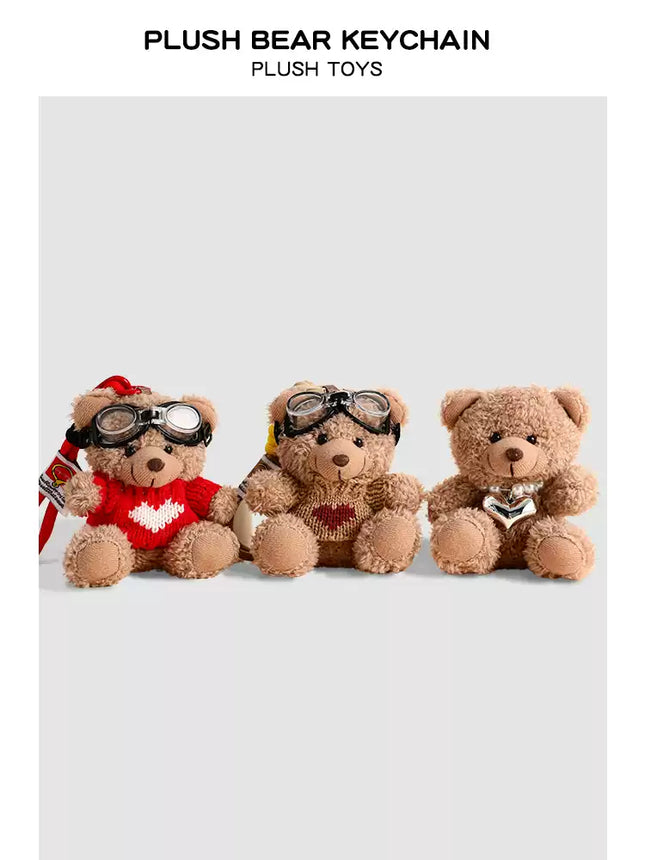 Eastcoco Cute plush bear keychain