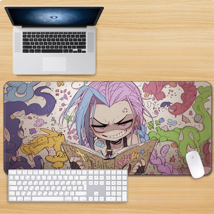 Eastcoco LOL Crazy Cute Jinx Mouse Pad-Contains 15 items