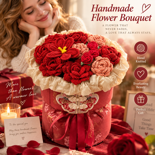 Handmade Forever Flower Bouquet – A Beautiful Gift for Birthdays, Holidays & Everyday Surprises