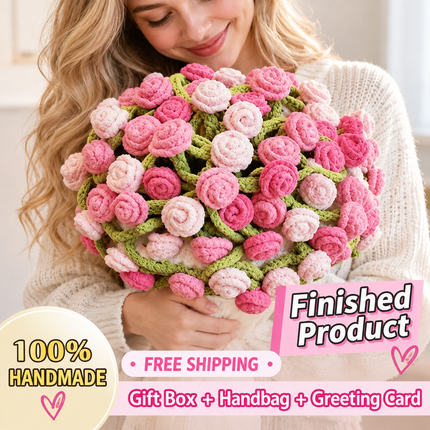 A Forever Bouquet for Her｜Large Handmade Crochet Flowers
