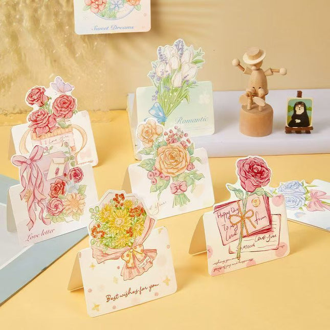 3D Floral Greeting Card (Random Design) – Space to write your own message